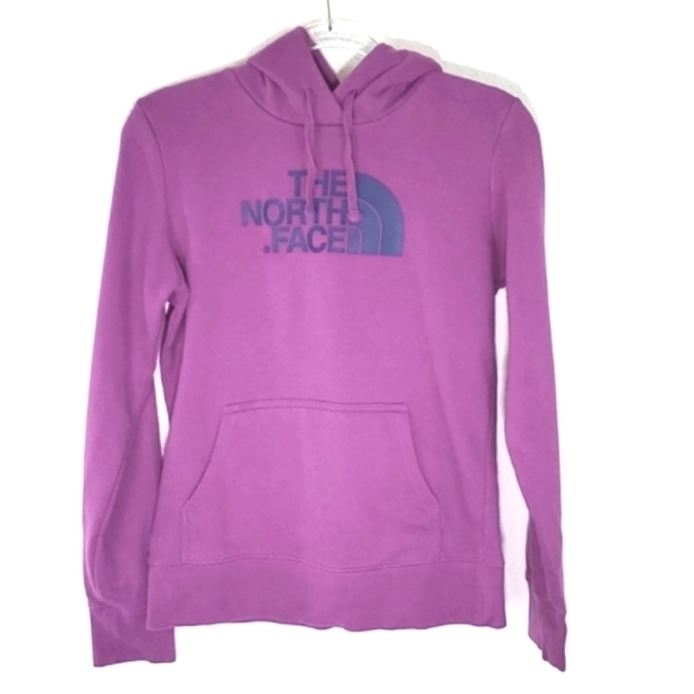 THE NORTH FACE Purple/Pink Women's Hoodie w/Blue Front Logo, size Small